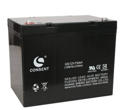 CONSENT蓄电池GS12V75AH